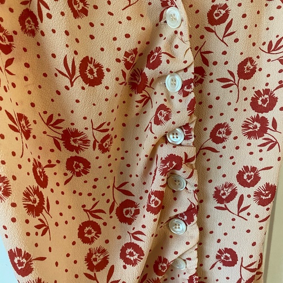 Rouje Paris Monica Wrap Floral Pink Dress - Picture 6 of 6